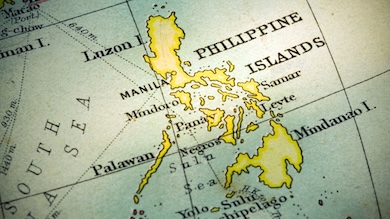 An old map of the Philippines, illustrating the country’s colonial history, trade routes, and geographical evolution over centuries.