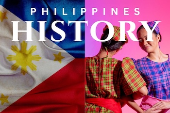 Culture of the Philippines a national flag and a tribes man