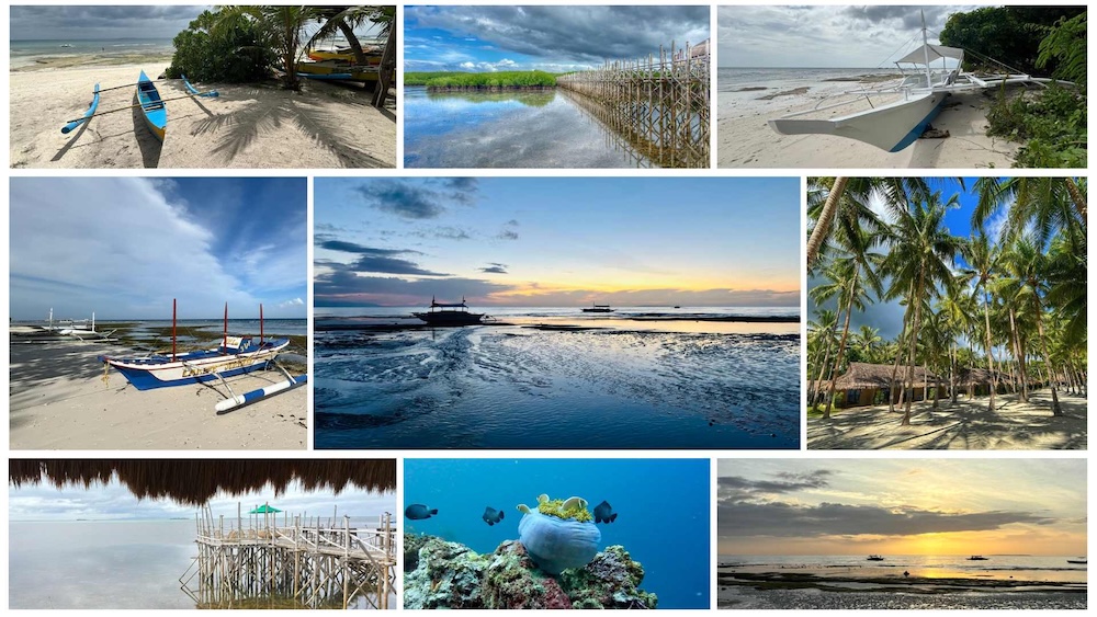 Diving hub of the Bohol Marine Triangle, a great place to visit for a few days or as a main base. Beautiful beaches on the east coast and in the South around Doljo.