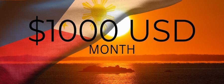 Can you live in the Philippinnes for $100 USD