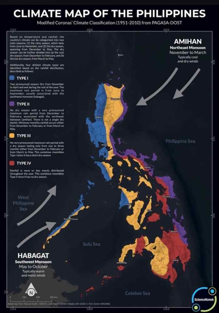 climate map of the Philippines